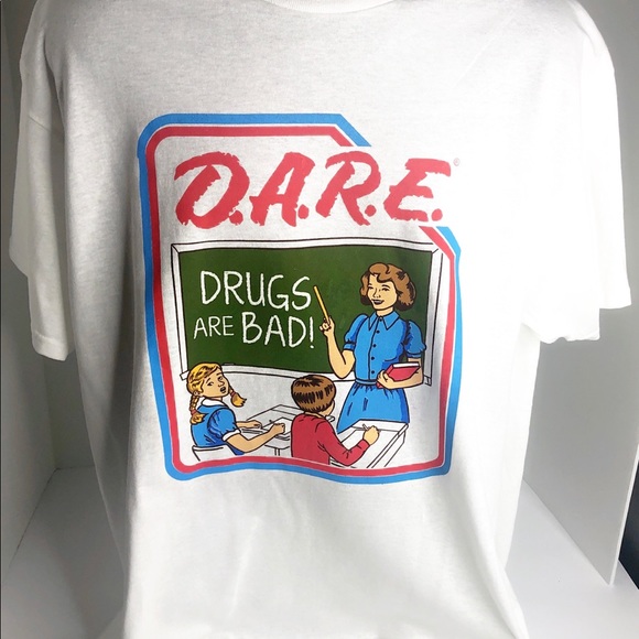 DARE Other - D.A.R.E | Dare White T-shirt DRUGS ARE BAD!